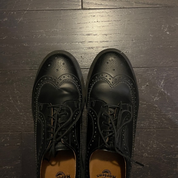 Dr Martens Unisex Shoes 3989 black Casual Oxford Wingtip Brogue Leather USM7/ 39 - Picture 9 of 9